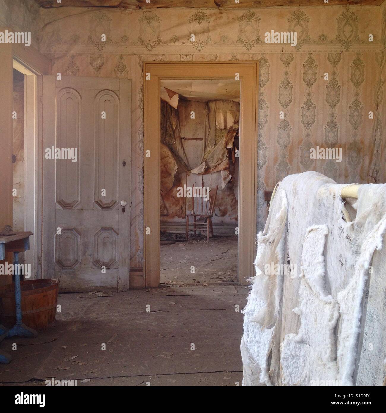 Bodie State Historical Park in der Nähe von Mono Lake in Kalifornien. - Smartphone-aufgenommenes Stockfoto