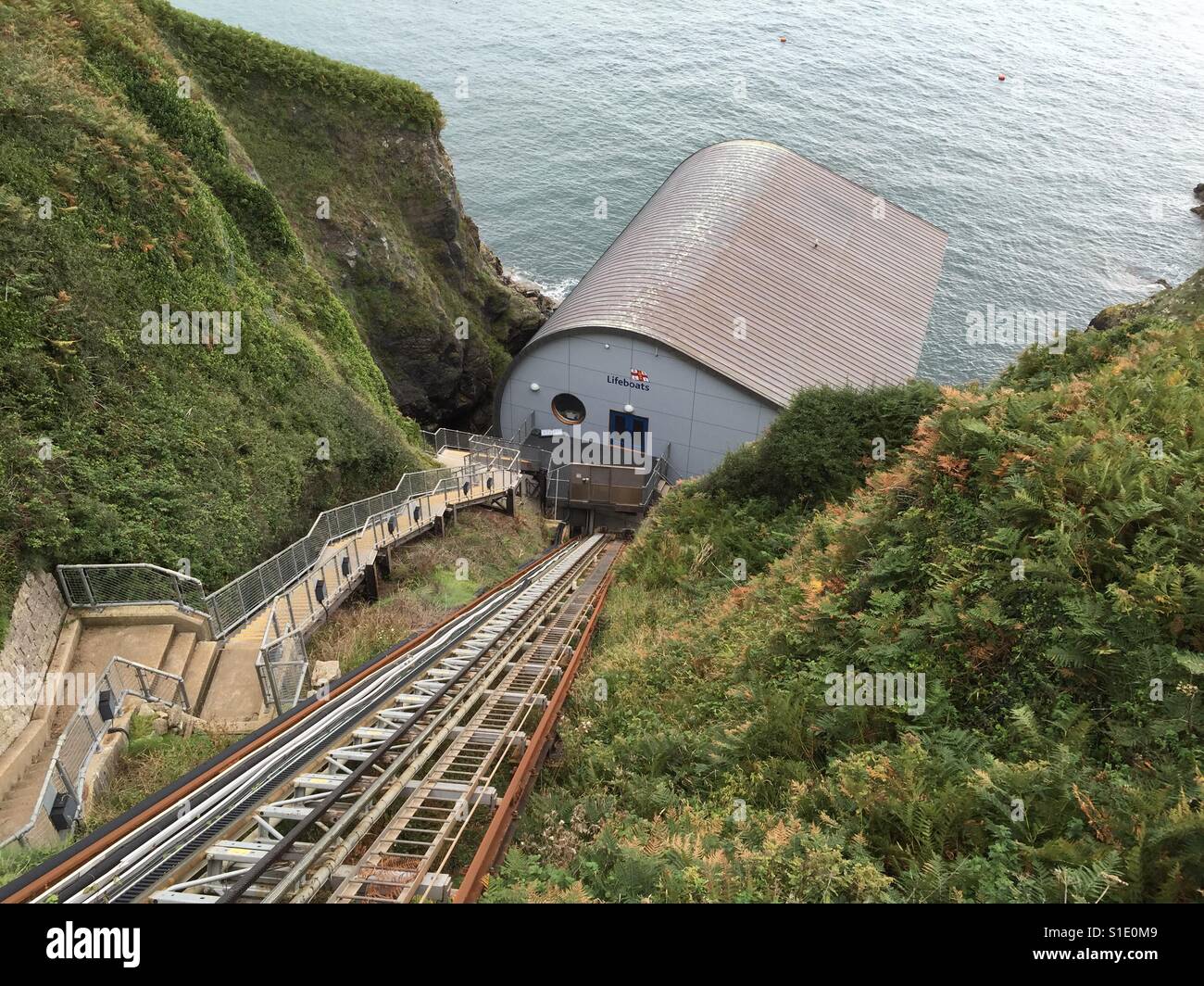 Die Rettungsstation Lizard, Cornwall Stockfoto