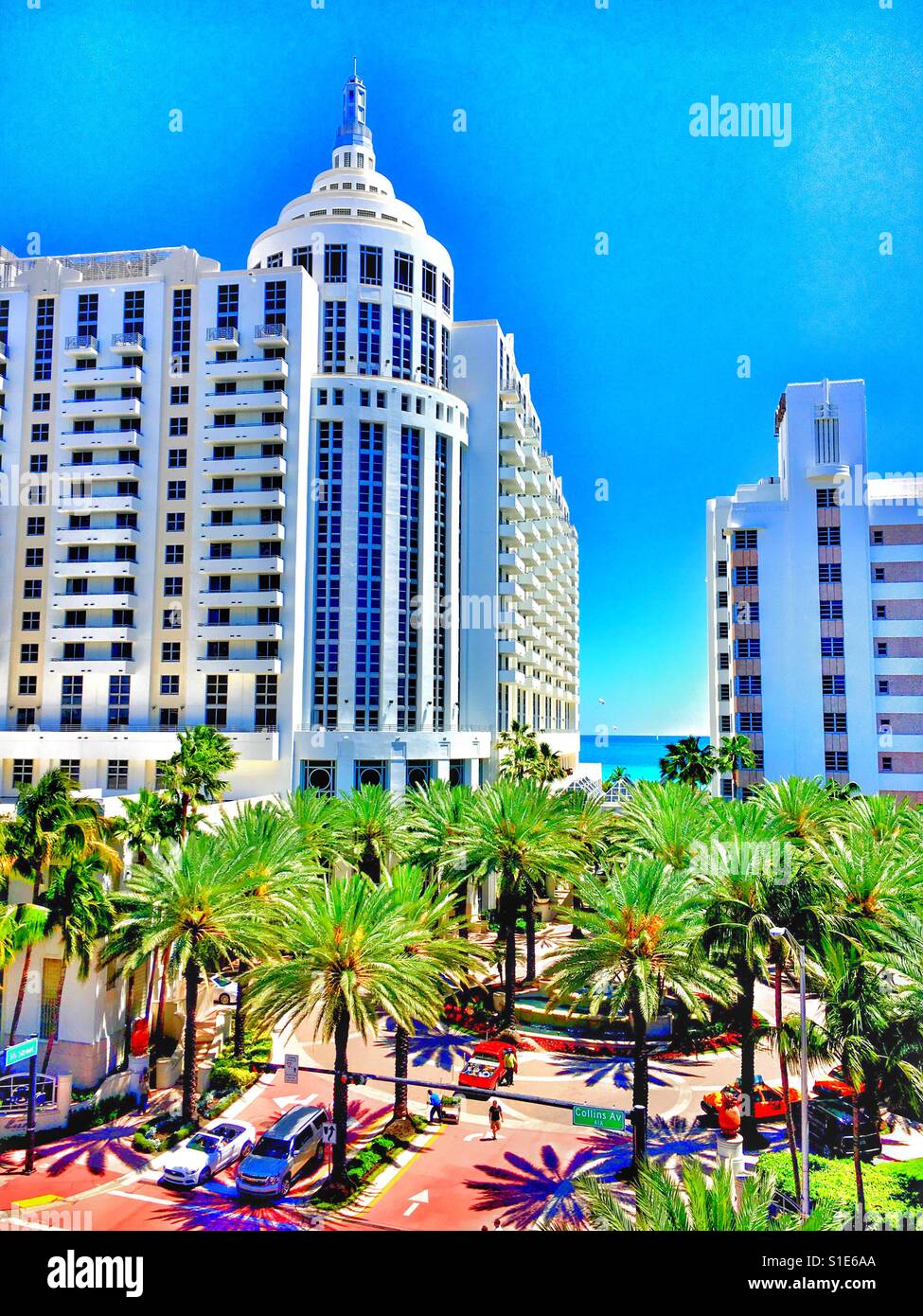 Lowe's Hotel in Miami Beach - Smartphone-aufgenommenes Stockfoto