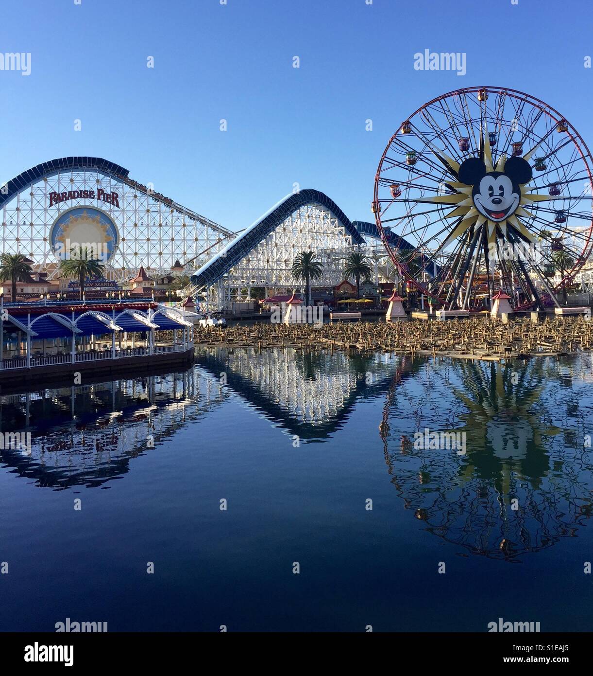 Abenteuerpark im Disneyland Stockfoto