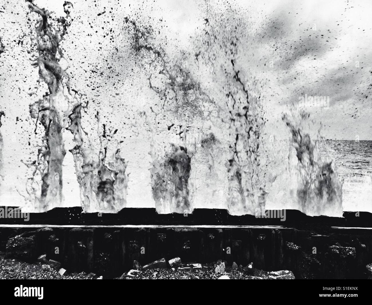 Splash! - Smartphone-aufgenommenes Stockfoto