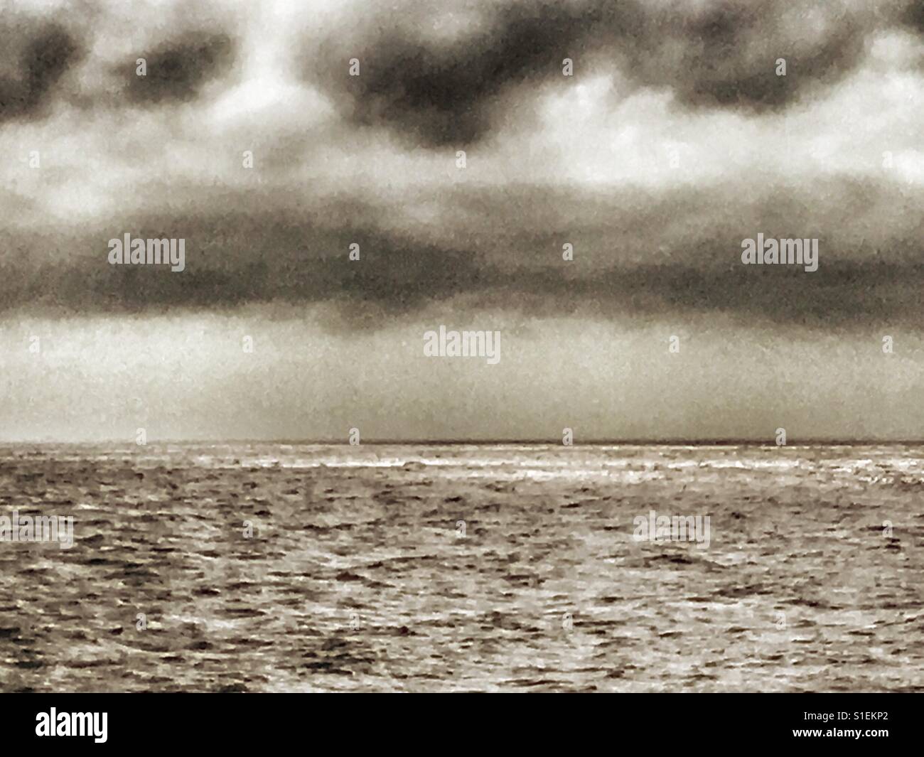 Nordsee - Smartphone-aufgenommenes Stockfoto