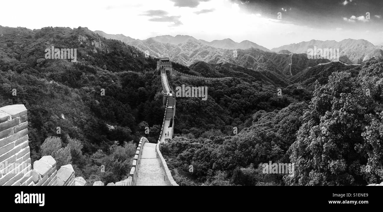 Great Wall Of China - Badaling Stockfoto