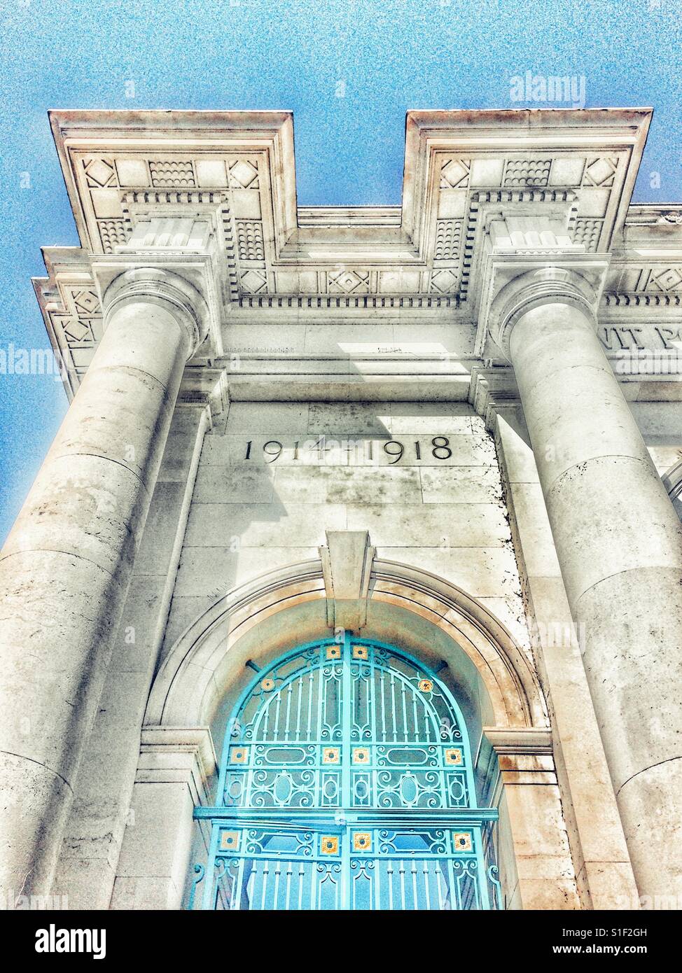 Stadt War Memorial, Nottingham, Nottinghamshire, East Midlands, England - Smartphone-aufgenommenes Stockfoto