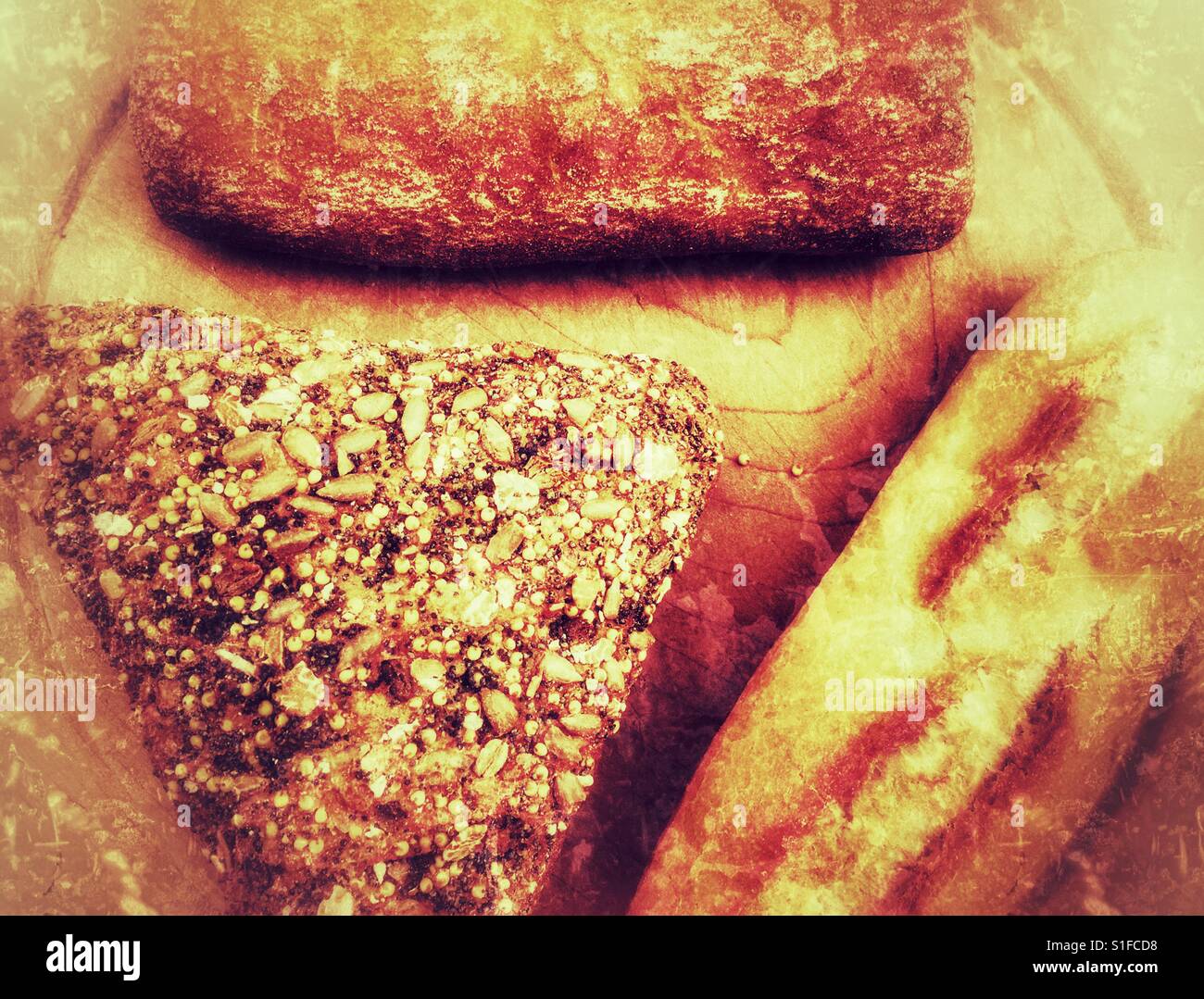 Brötchen - Smartphone-aufgenommenes Stockfoto