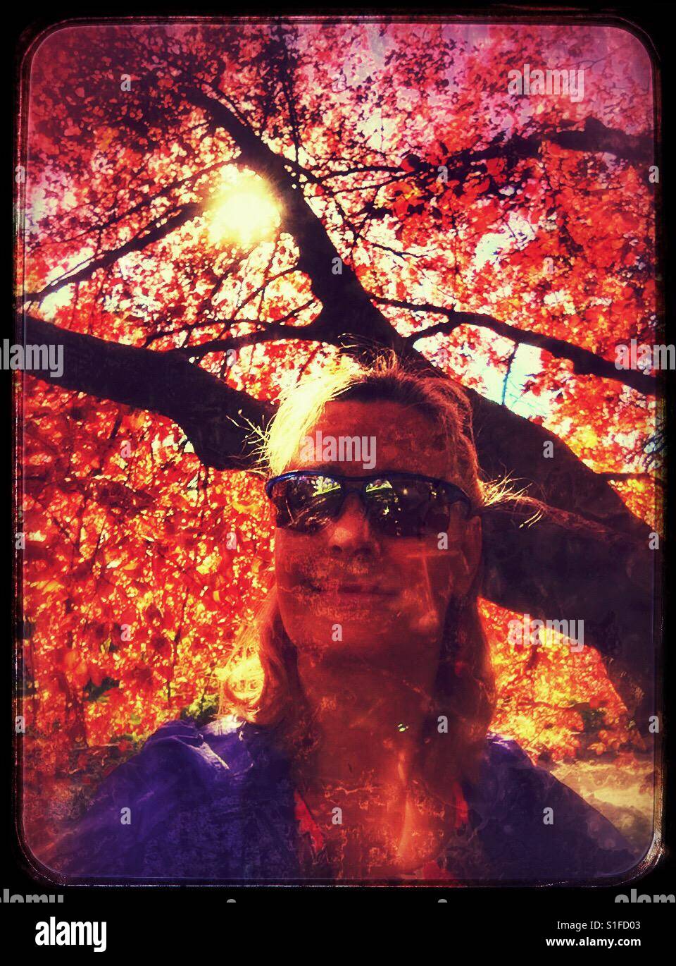 Geätzt in die Natur. Stockfoto