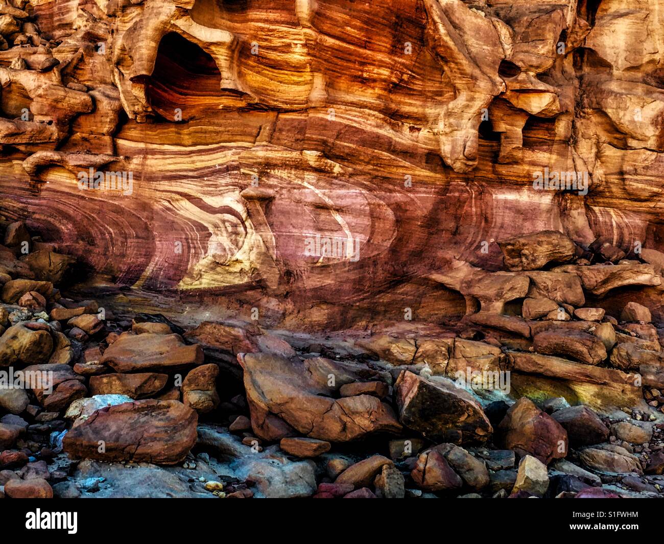 Fraktale in Berg, Sinai, Ägypten Stockfoto