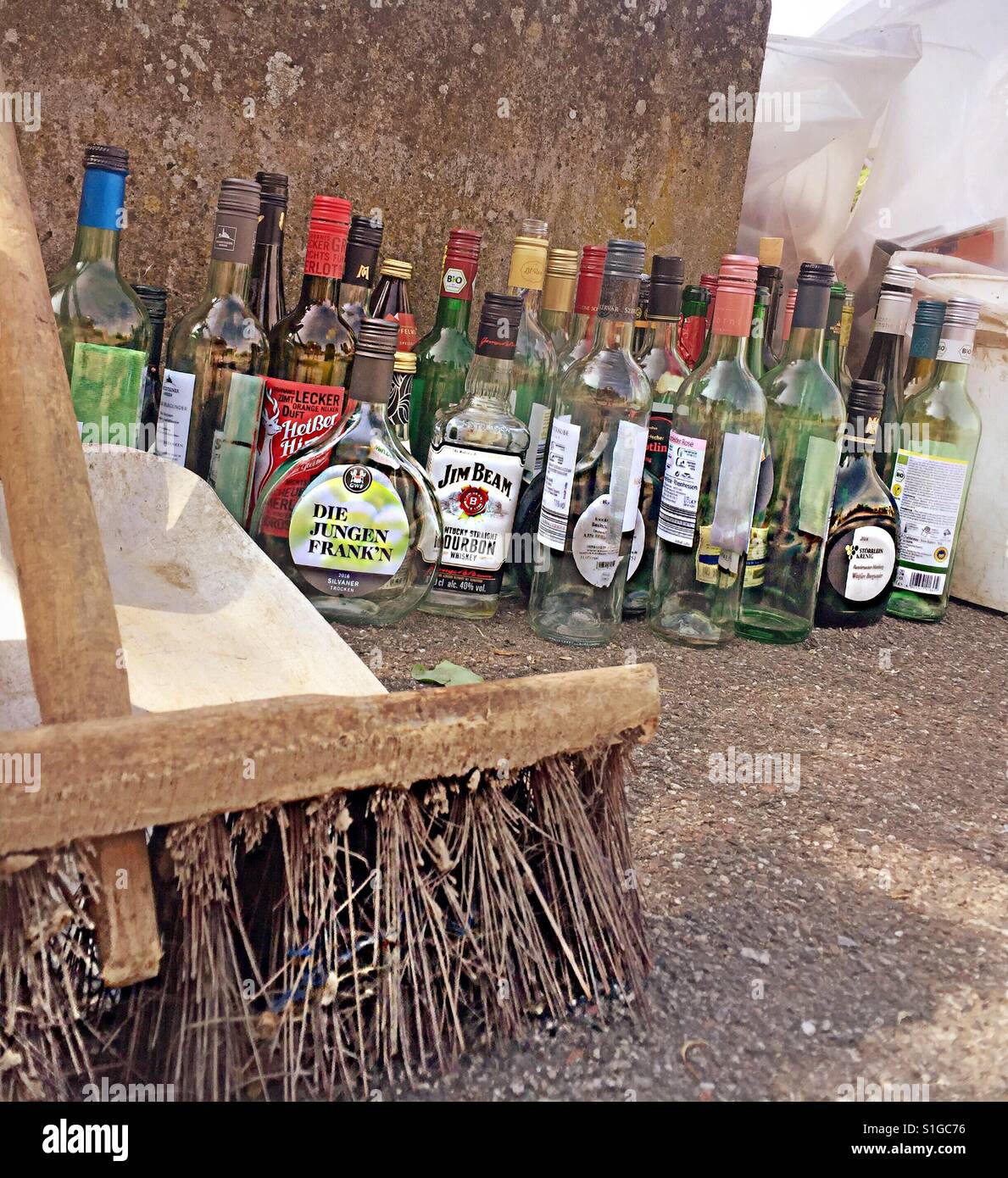 Das Ende der Party...! - Smartphone-aufgenommenes Stockfoto