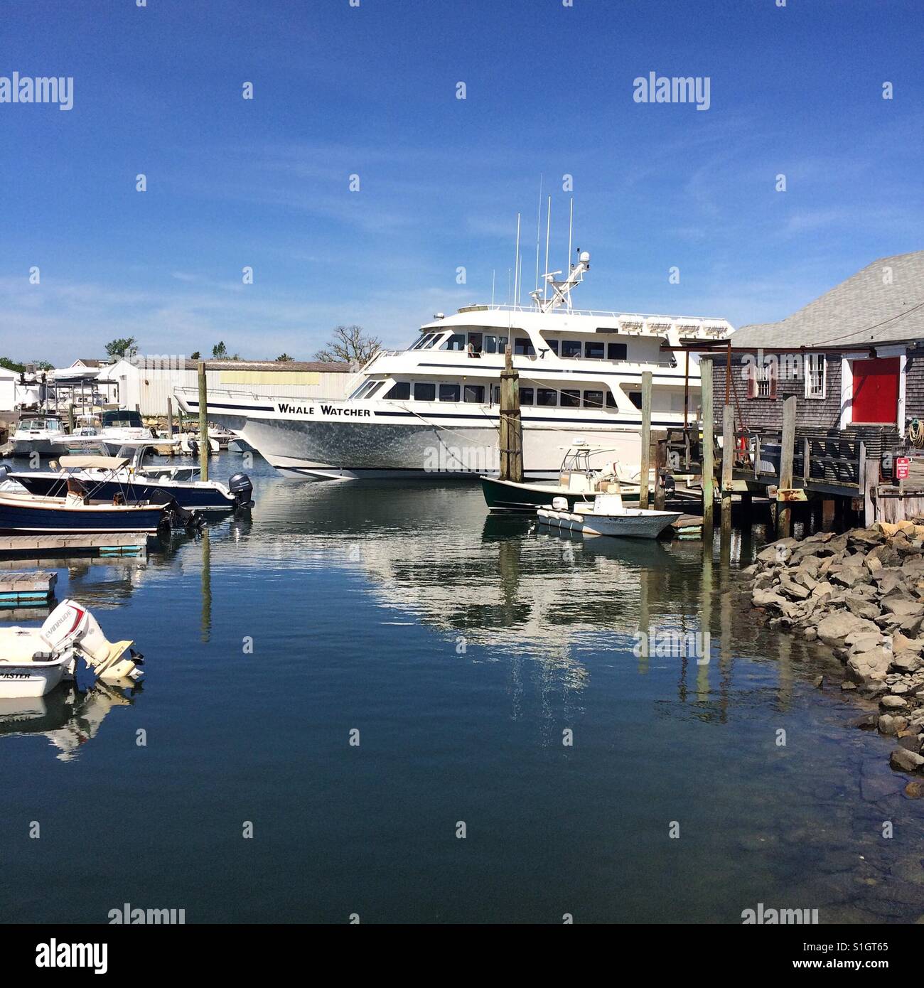 Barnstable Harbor, Barnstable, Cape Cod, Massachusetts Stockfoto