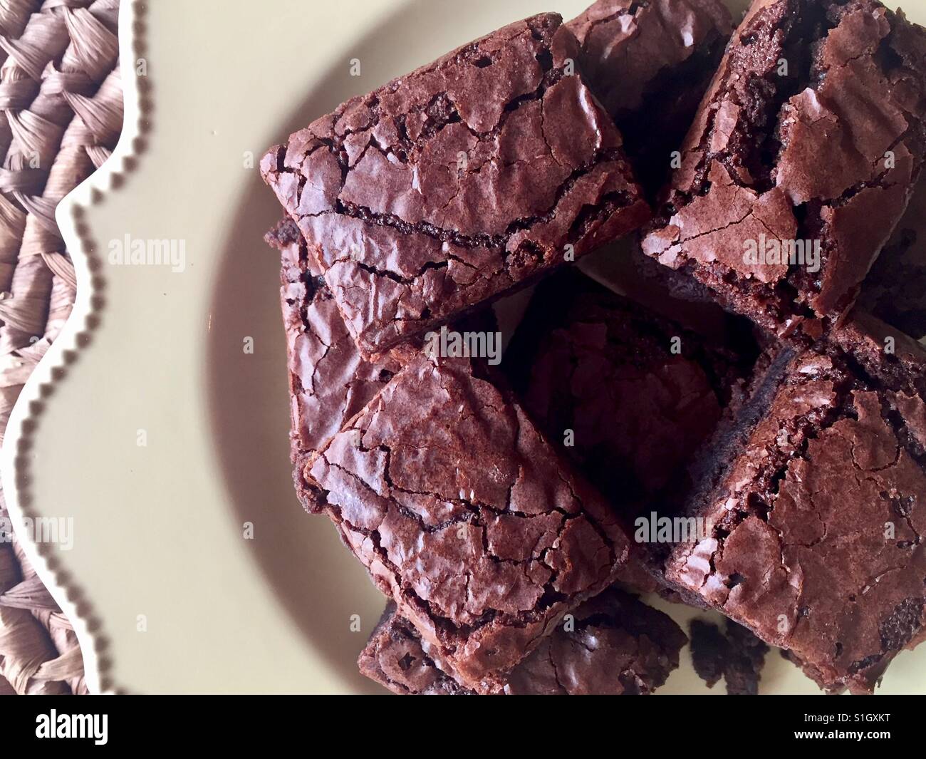 Brownies Stockfoto