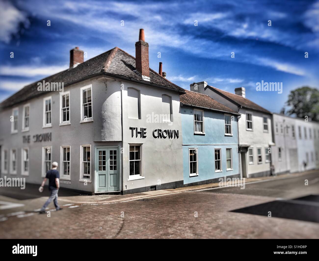 Das Crown Hotel Woodbridge Suffolk UK - Smartphone-aufgenommenes Stockfoto
