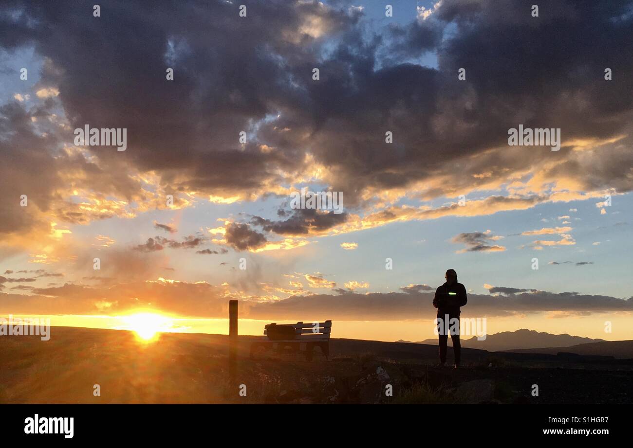 Mondkrater nationalen Wahrzeichen, Nevada Stockfoto