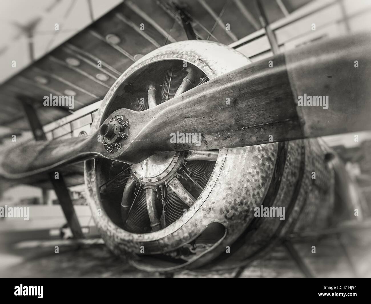 Vintage Flugzeug Stockfoto