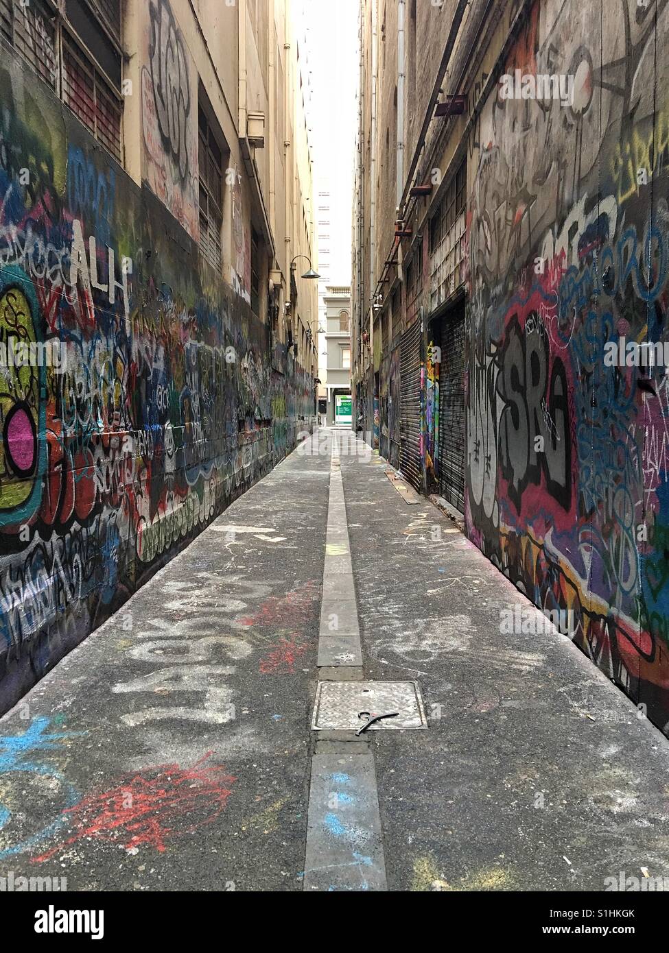 Melbourne-Gasse Stockfoto