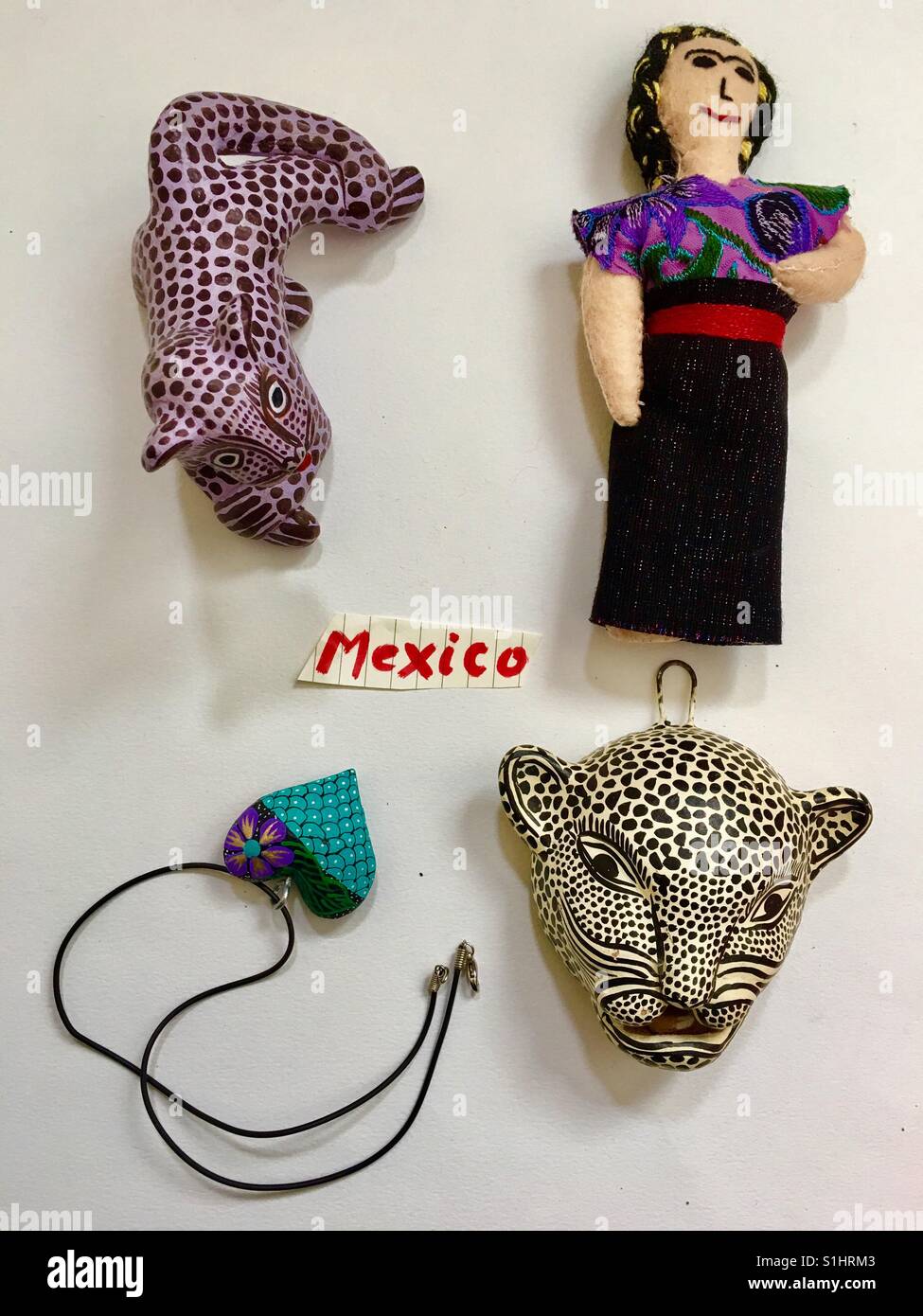 Besuchen Sie Mexiko Souvenir Konzept - Smartphone-aufgenommenes Stockfoto