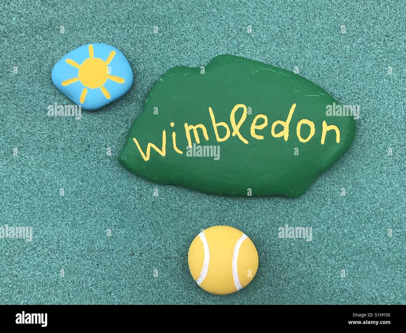Wimbledon - Smartphone-aufgenommenes Stockfoto
