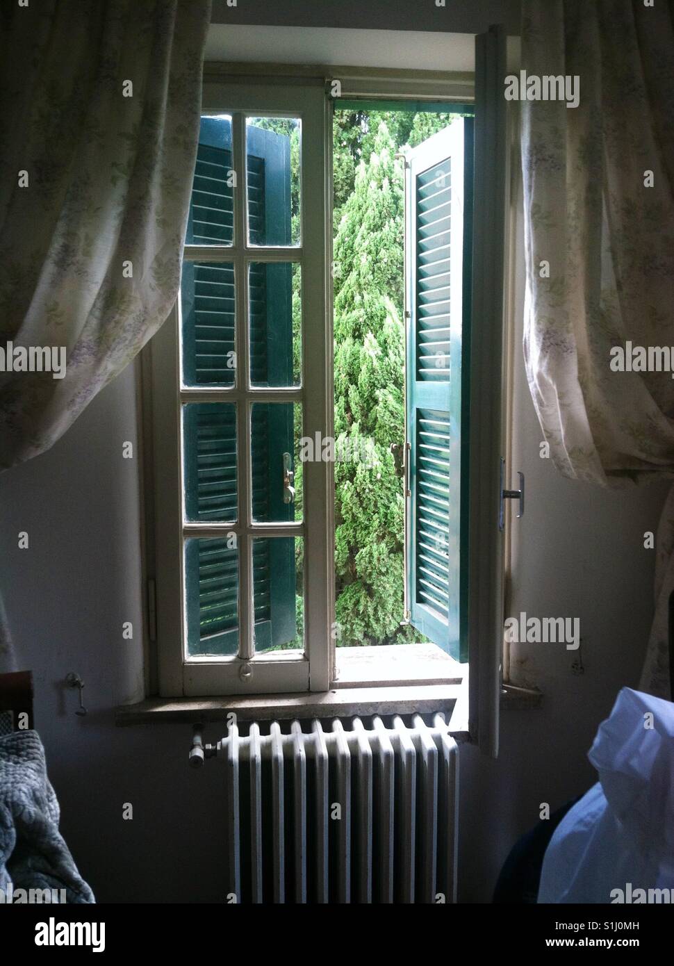 Italienische Fenster Stockfoto