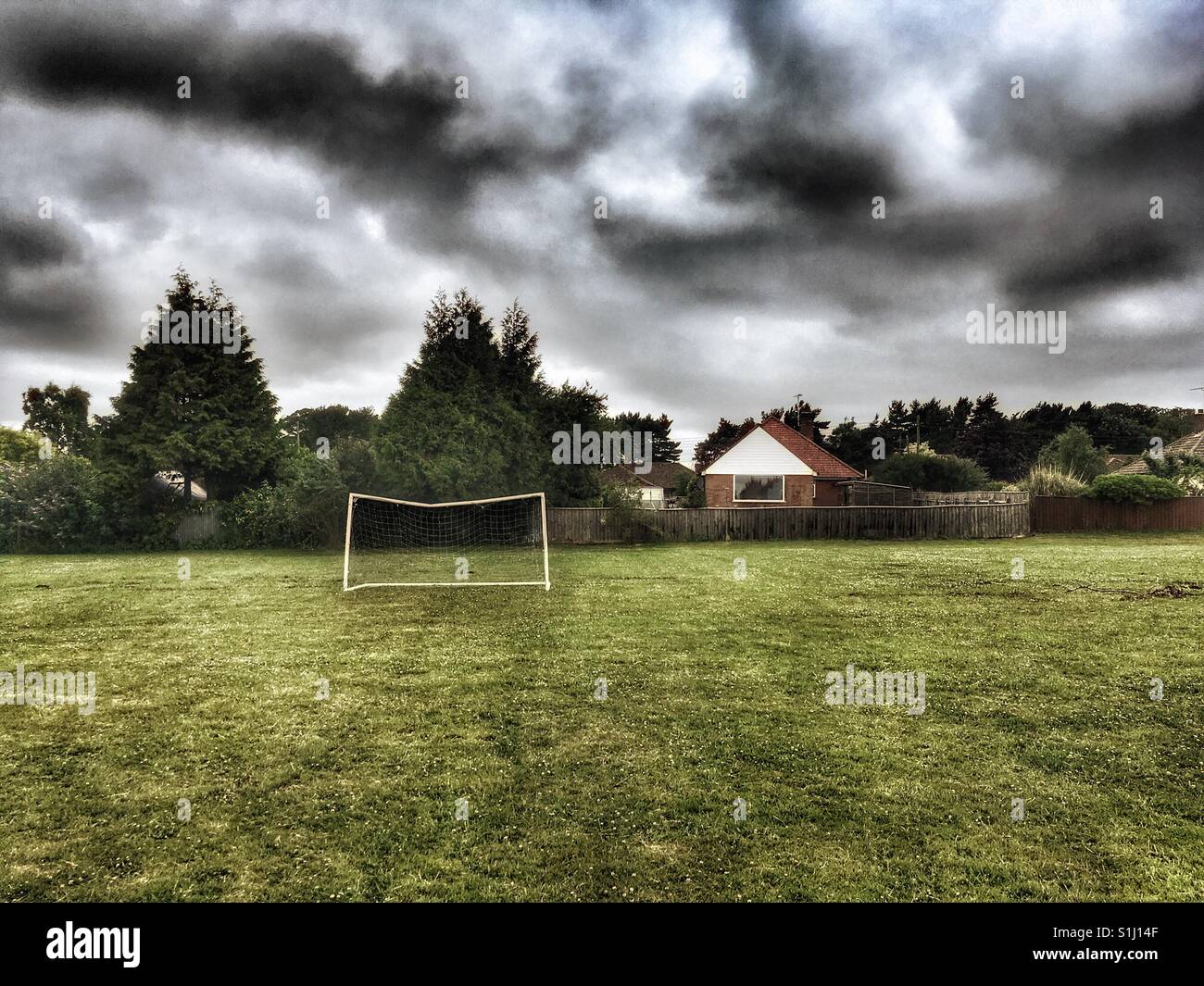 Ziel! - Smartphone-aufgenommenes Stockfoto