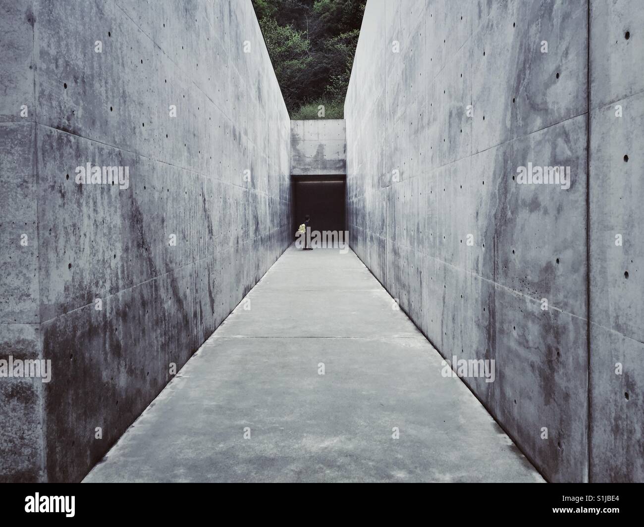 Lee Ufan Museum, entworfen von Tadao Ando auf Naoshima Insel in Japan Stockfoto