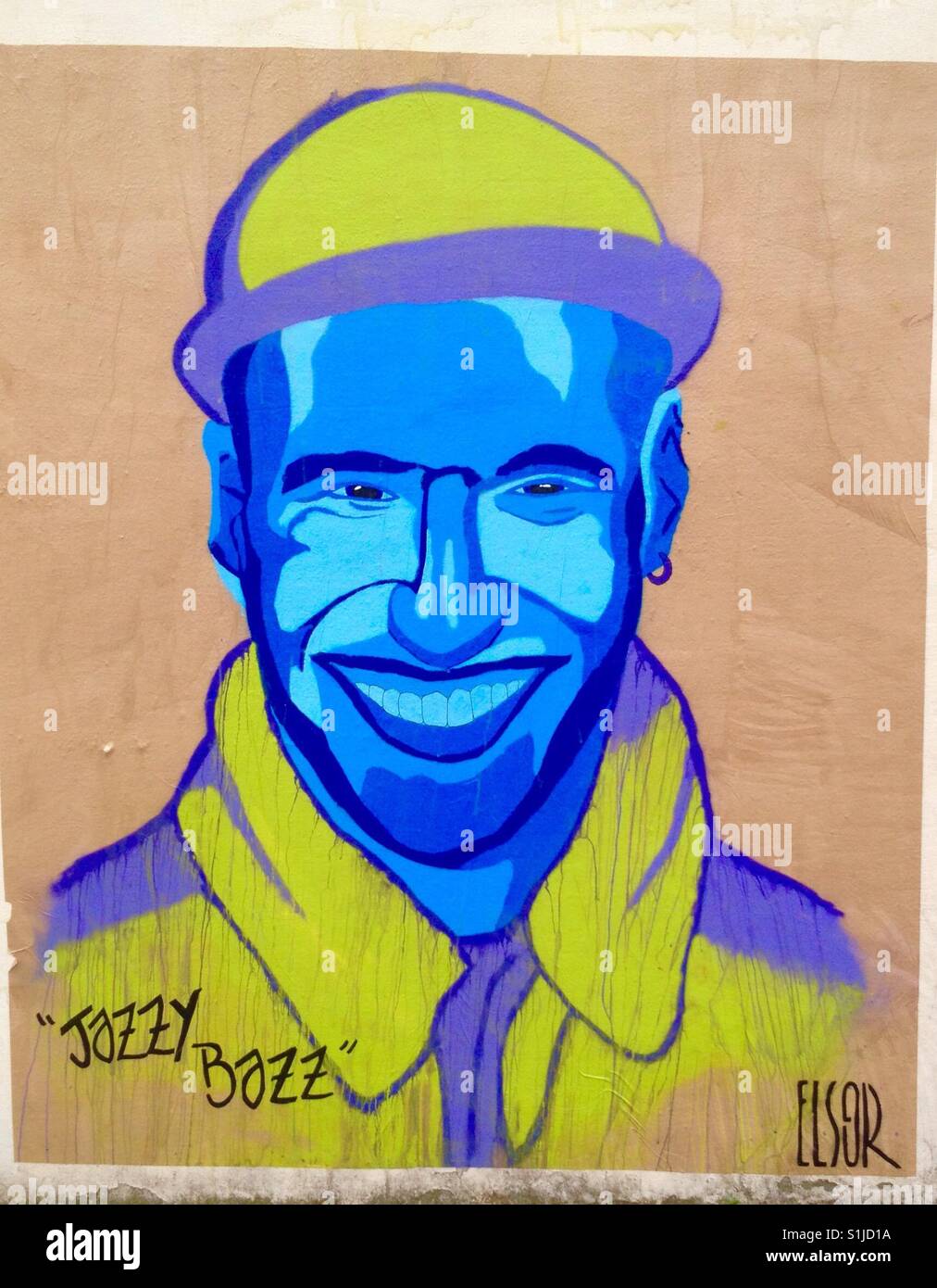 Graffiti - Smartphone-aufgenommenes Stockfoto