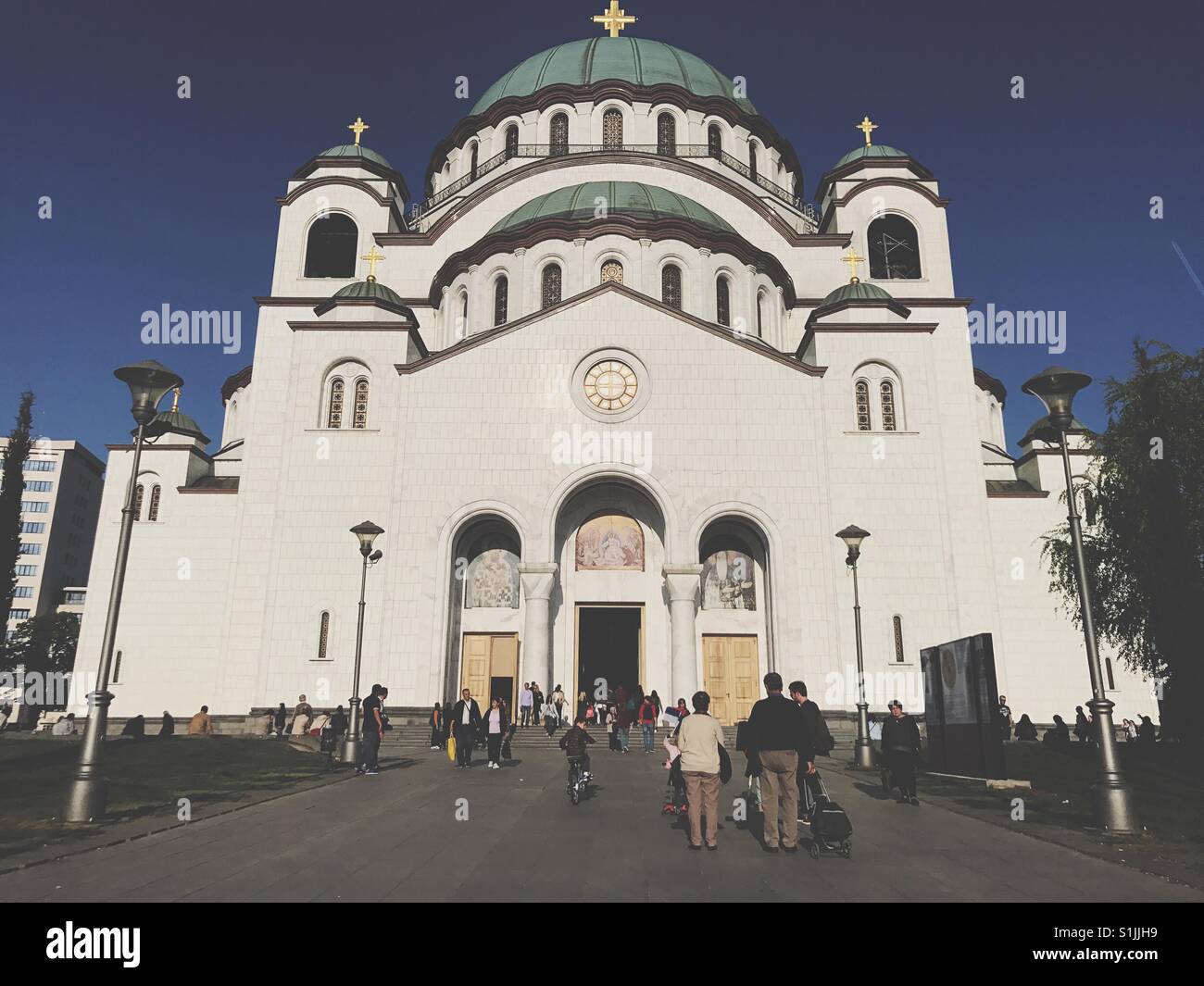 Saint Sava Kirche Belgrad Serbien Stockfoto