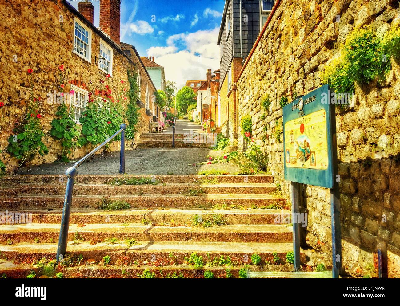 Kirchhügel, Hythe in Kent Stockfoto