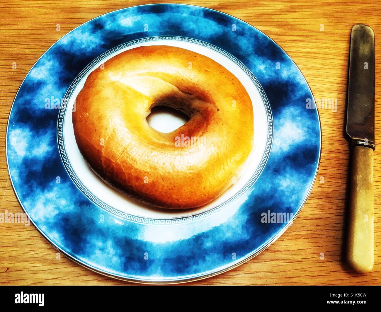 Frisch gebackene bagel Stockfoto