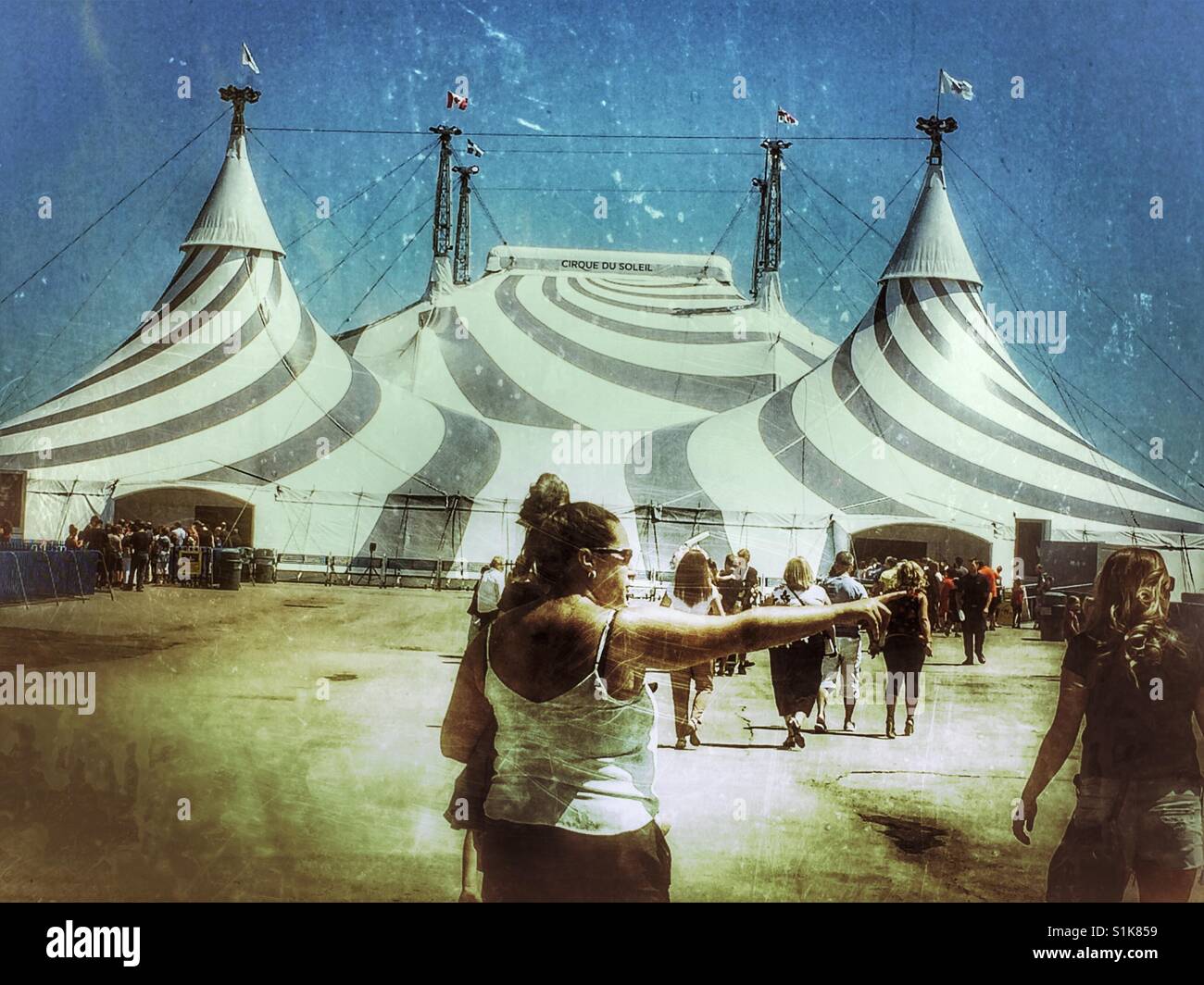 Cirque du Soleil-Zelt in Montreal, Quebec Stockfotografie - Alamy