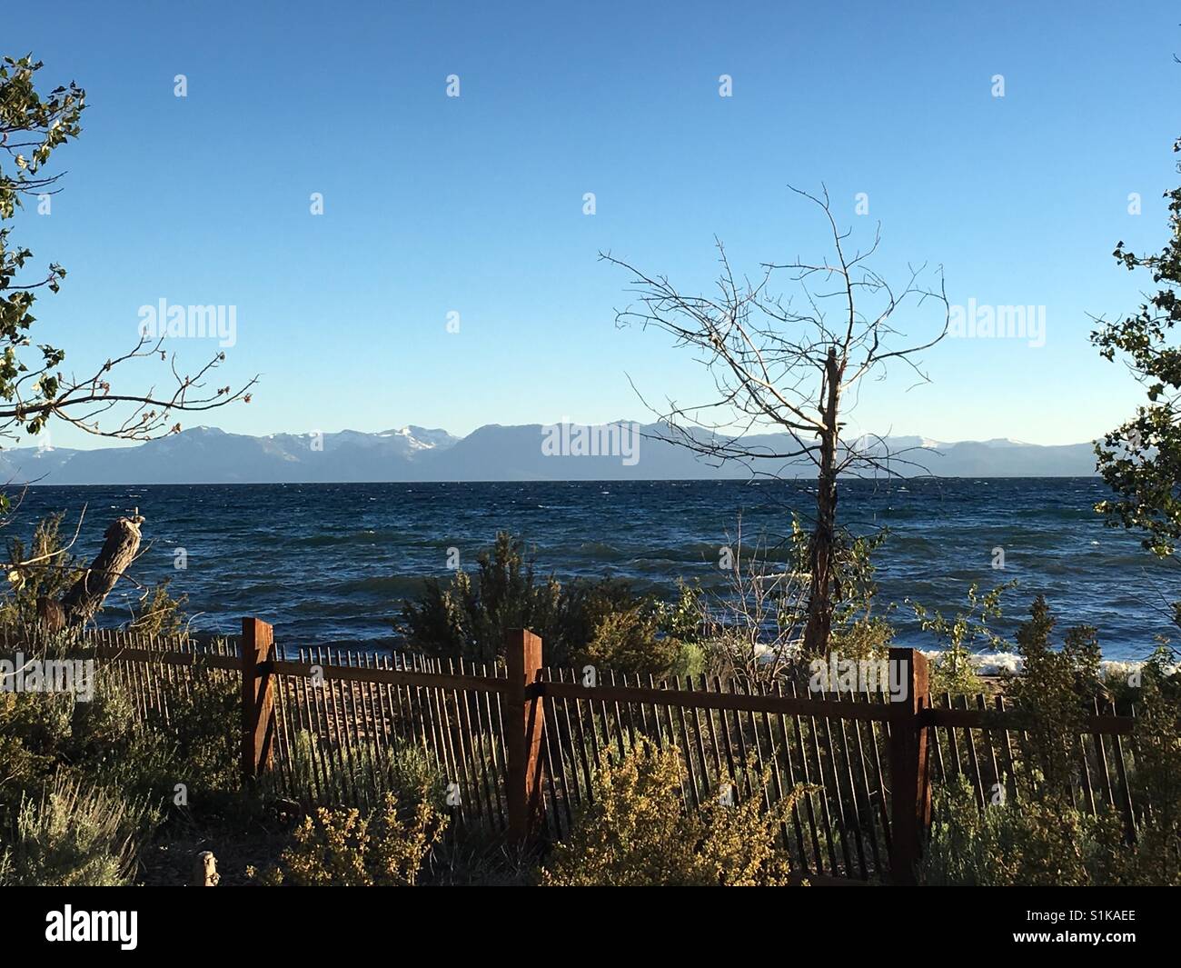 Sand Harbor Lake Tahoe NV Stockfoto