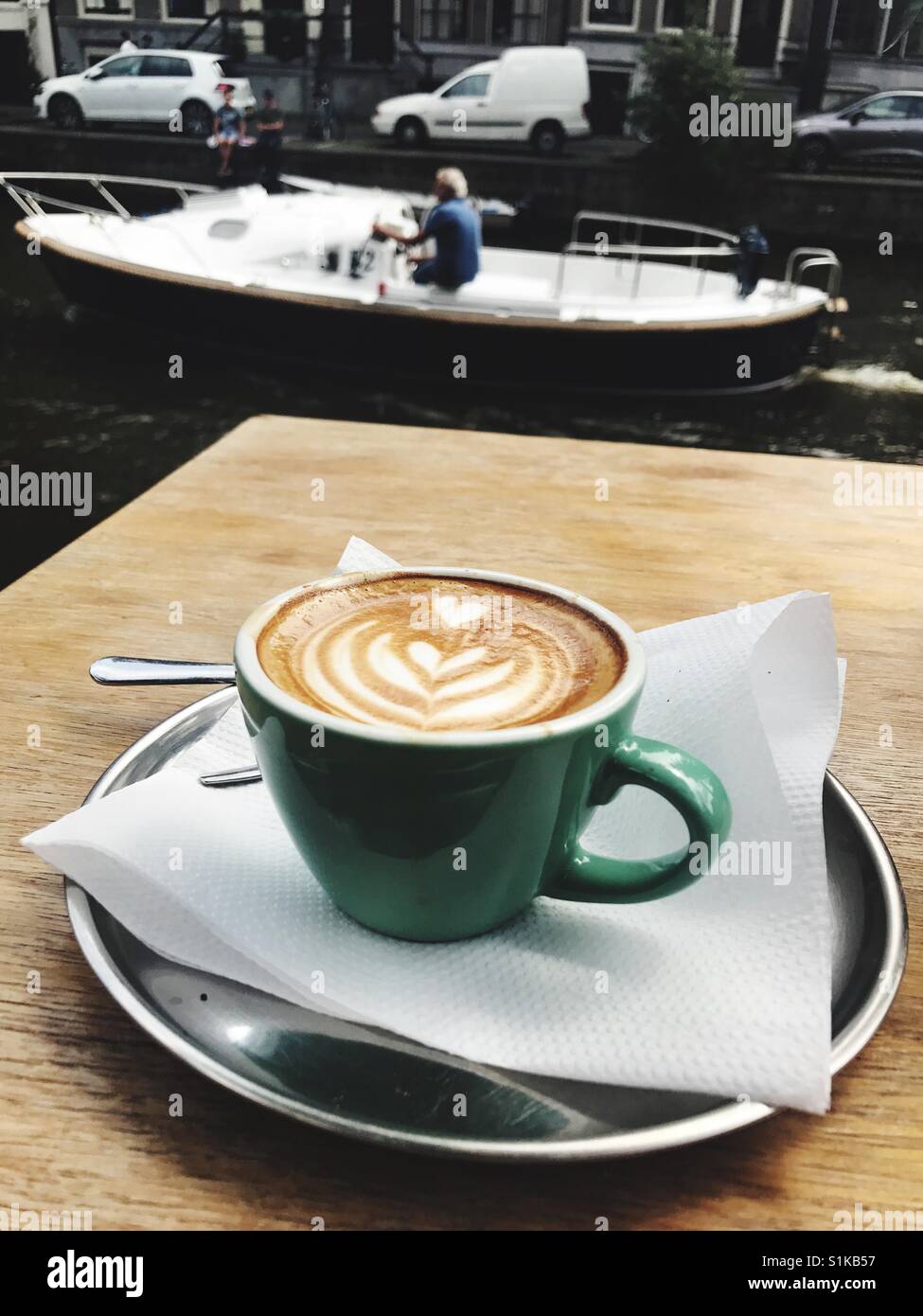 Kaffee in Amsterdam Stockfotografie - Alamy
