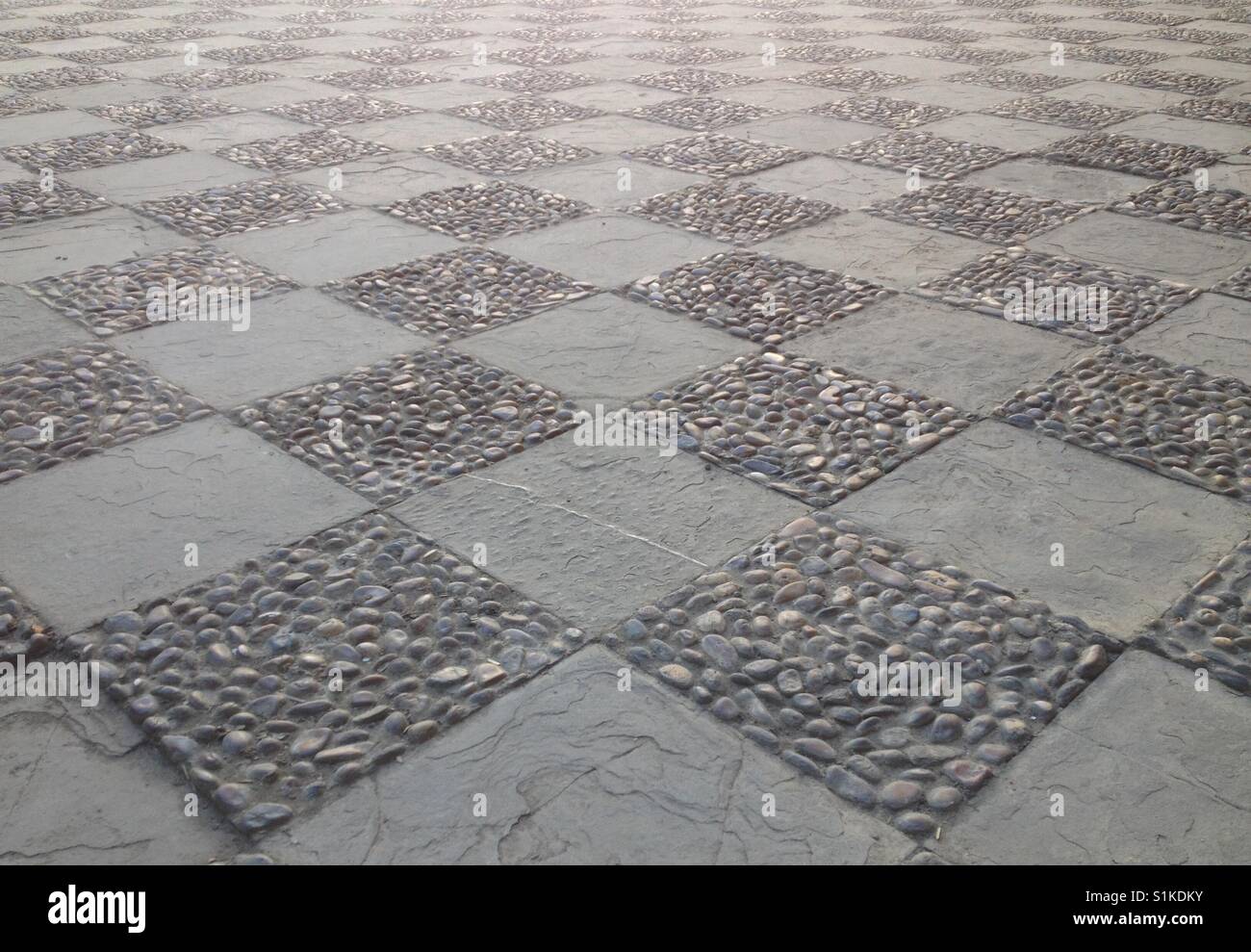 Ein öffentlicher Platz in Sevilla, Spanien (Querformat). Von Matthew Oakes genommen. Stockfoto