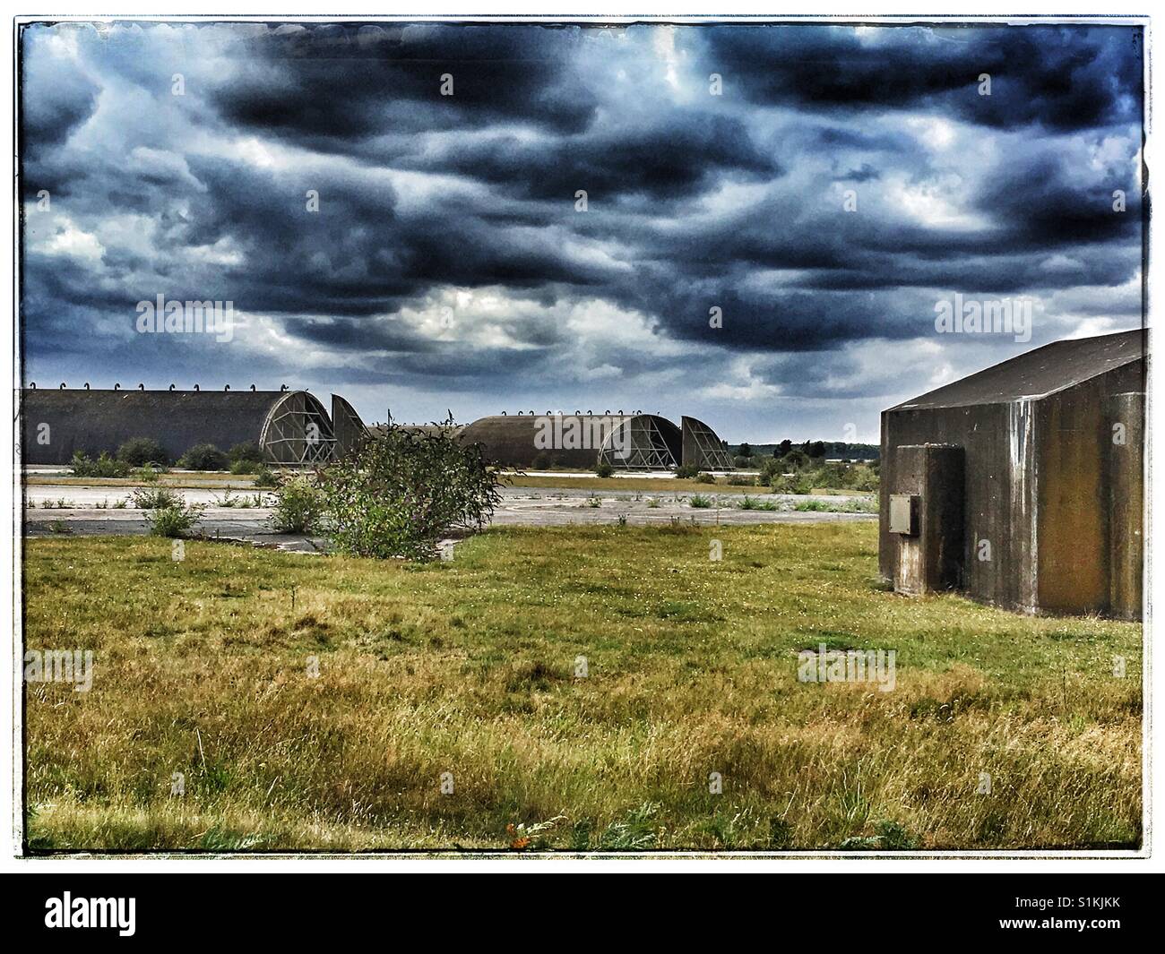 Ehemalige kalten Krieges Airbase, Woodbridge, Suffolk, UK. - Smartphone-aufgenommenes Stockfoto