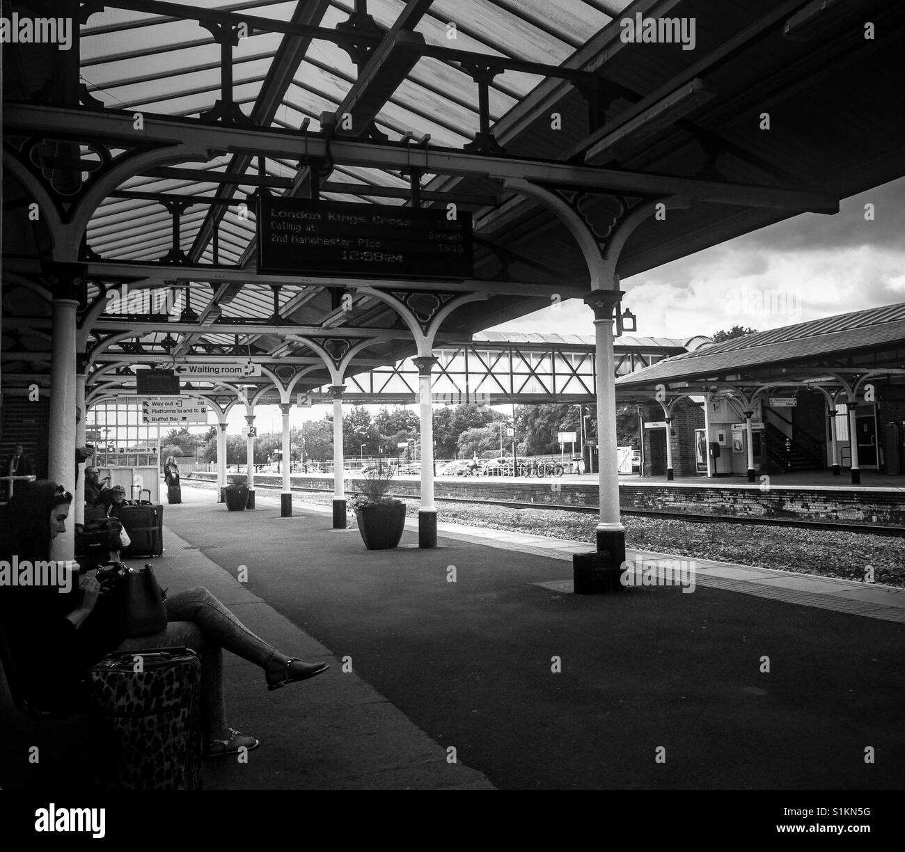 Selby Bahnhof an einem Freitag Stockfoto
