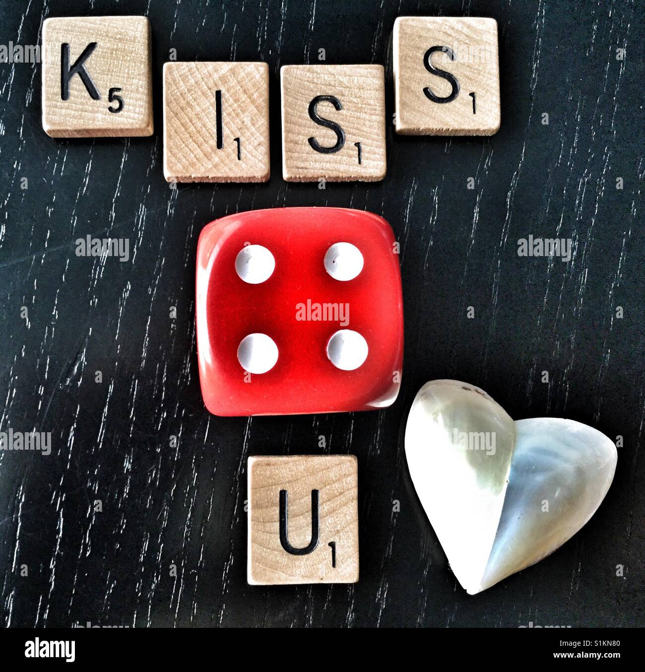 Gefühle der Liebe auszudrücken. - Smartphone-aufgenommenes Stockfoto