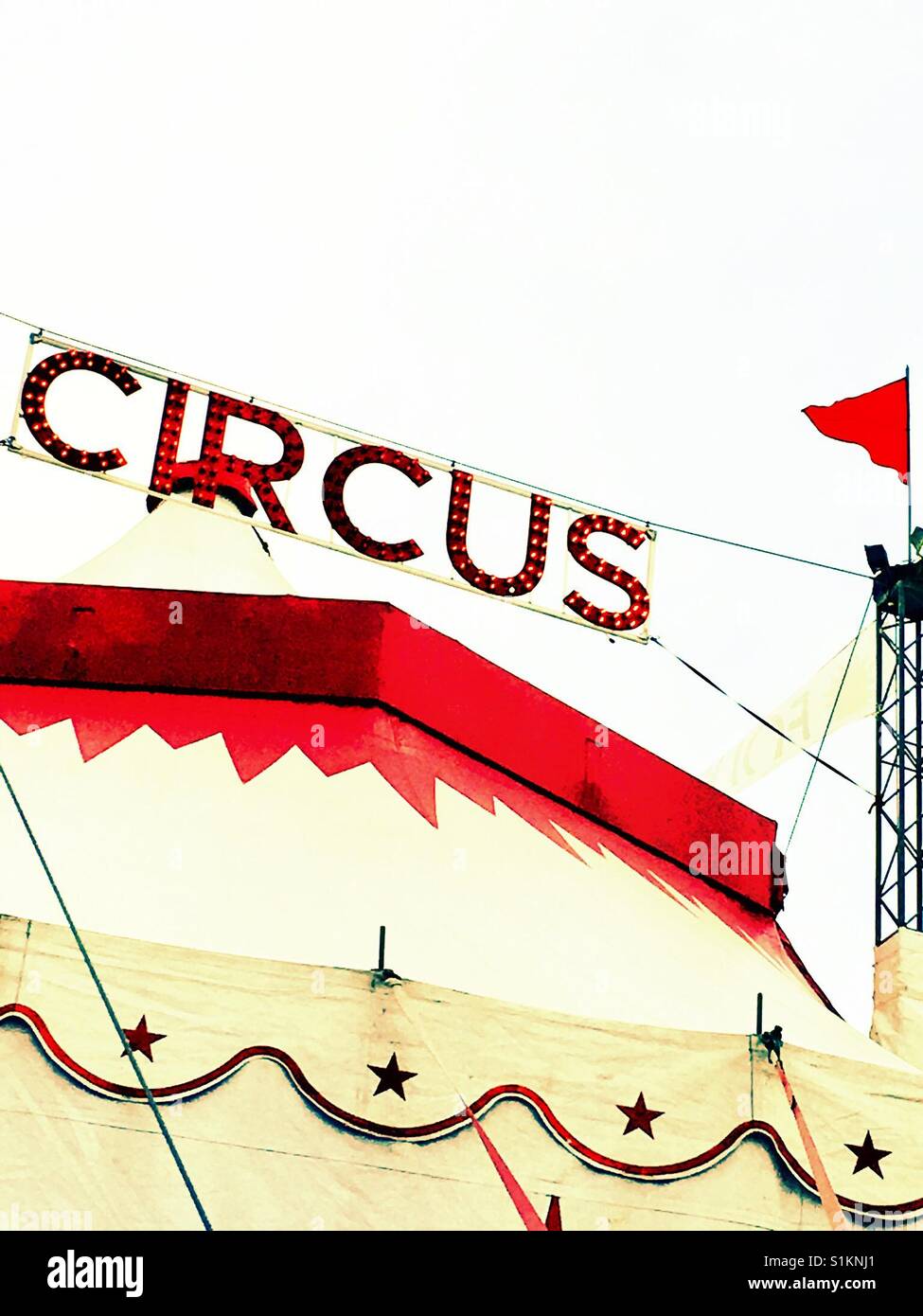 Zirkus-Zelt Stockfoto