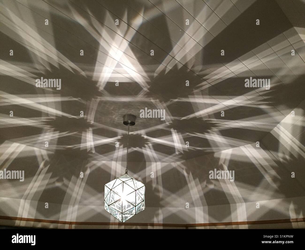 Decke-Licht-Schatten Stockfoto