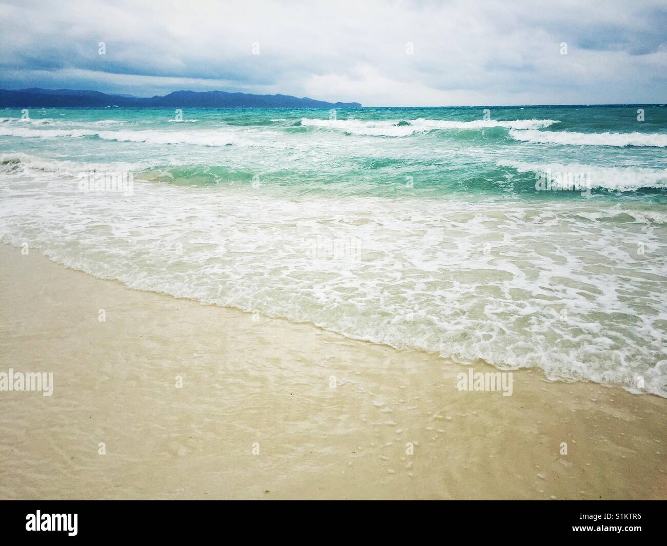 Boracay-Paradies am weißen Strand Stockfoto