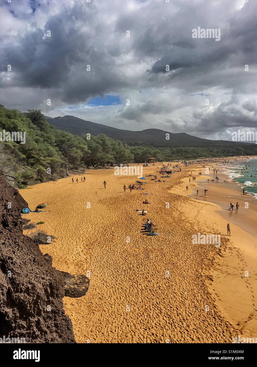 Große Strand, Maui Stockfoto