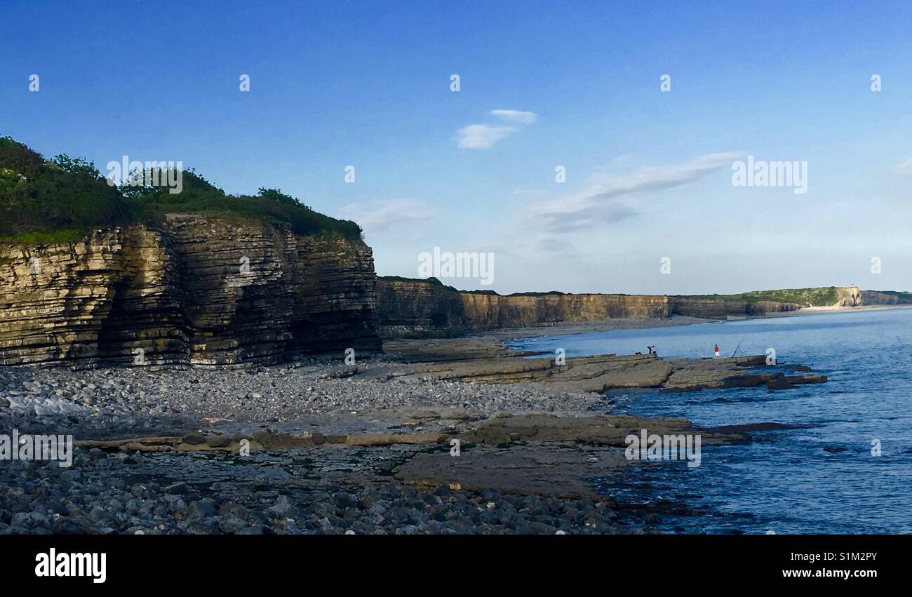 Die schöne Küste von Wales, UK. - Smartphone-aufgenommenes Stockfoto