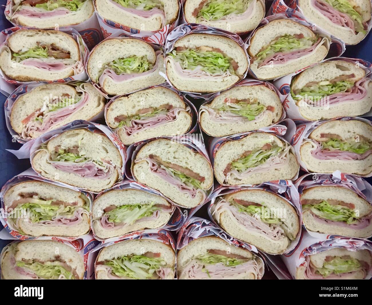 Sandwiches - Smartphone-aufgenommenes Stockfoto