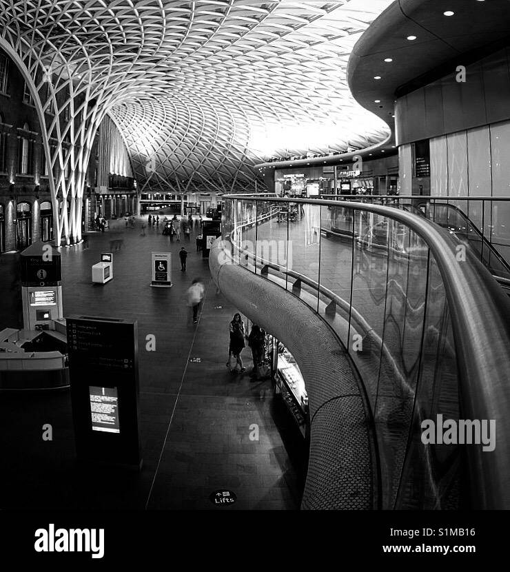 London Kings Cross Bahnhof, England. Stockfoto