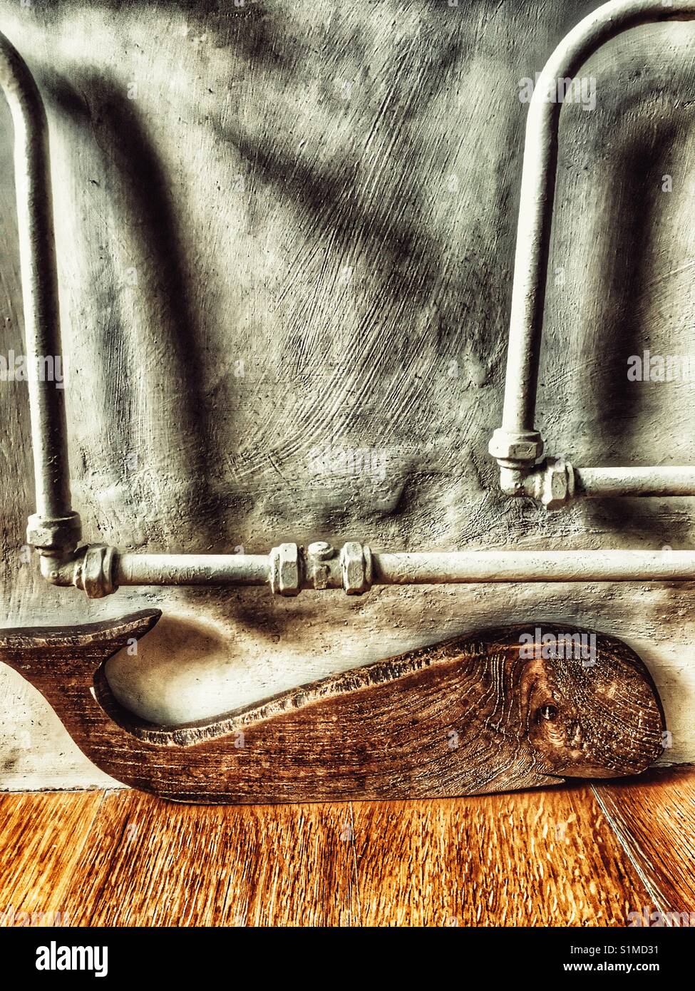 Bad Wal - Smartphone-aufgenommenes Stockfoto