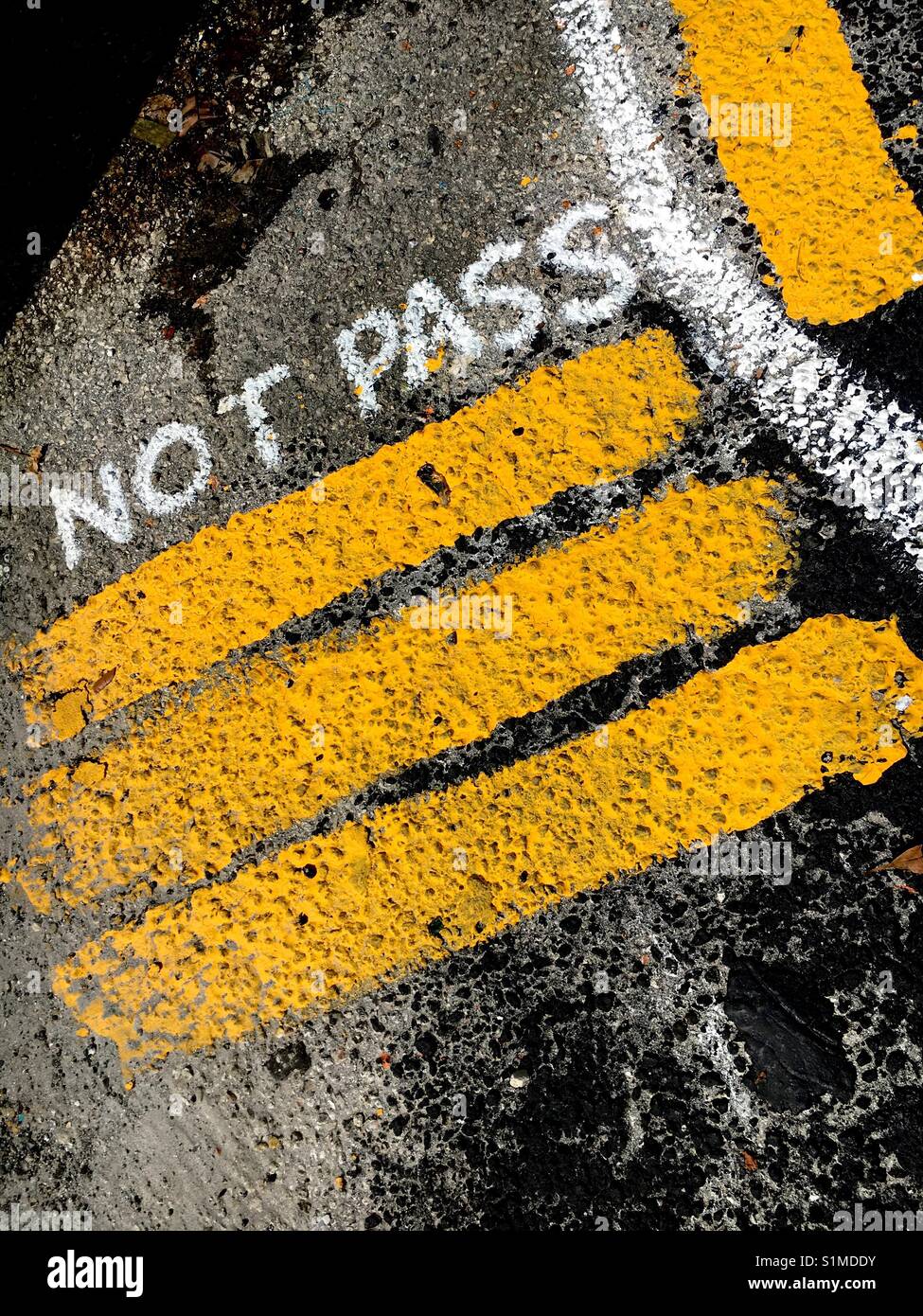 Nicht bestanden - Smartphone-aufgenommenes Stockfoto