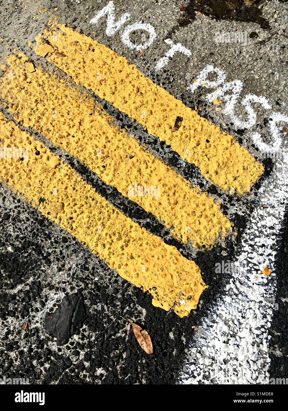 Nicht bestanden - Smartphone-aufgenommenes Stockfoto