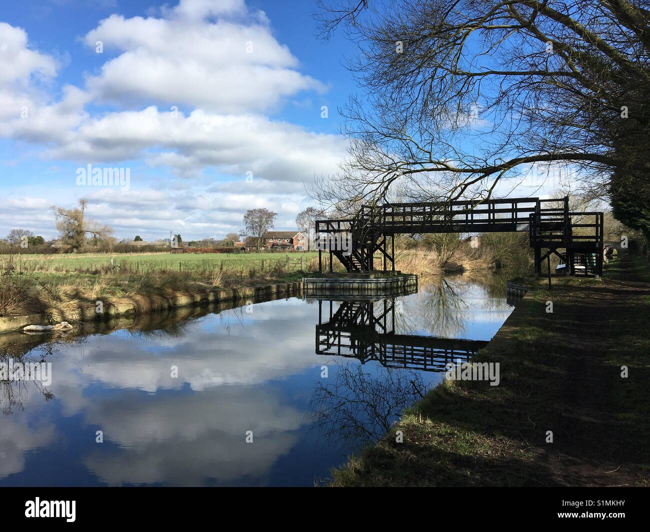 Brücke-Reflexionen Stockfoto