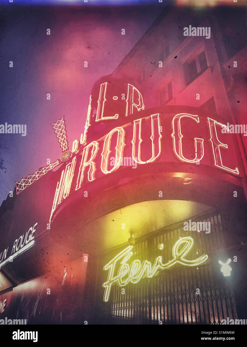 Das Moulin Rouge, Paris, Frankreich Stockfoto