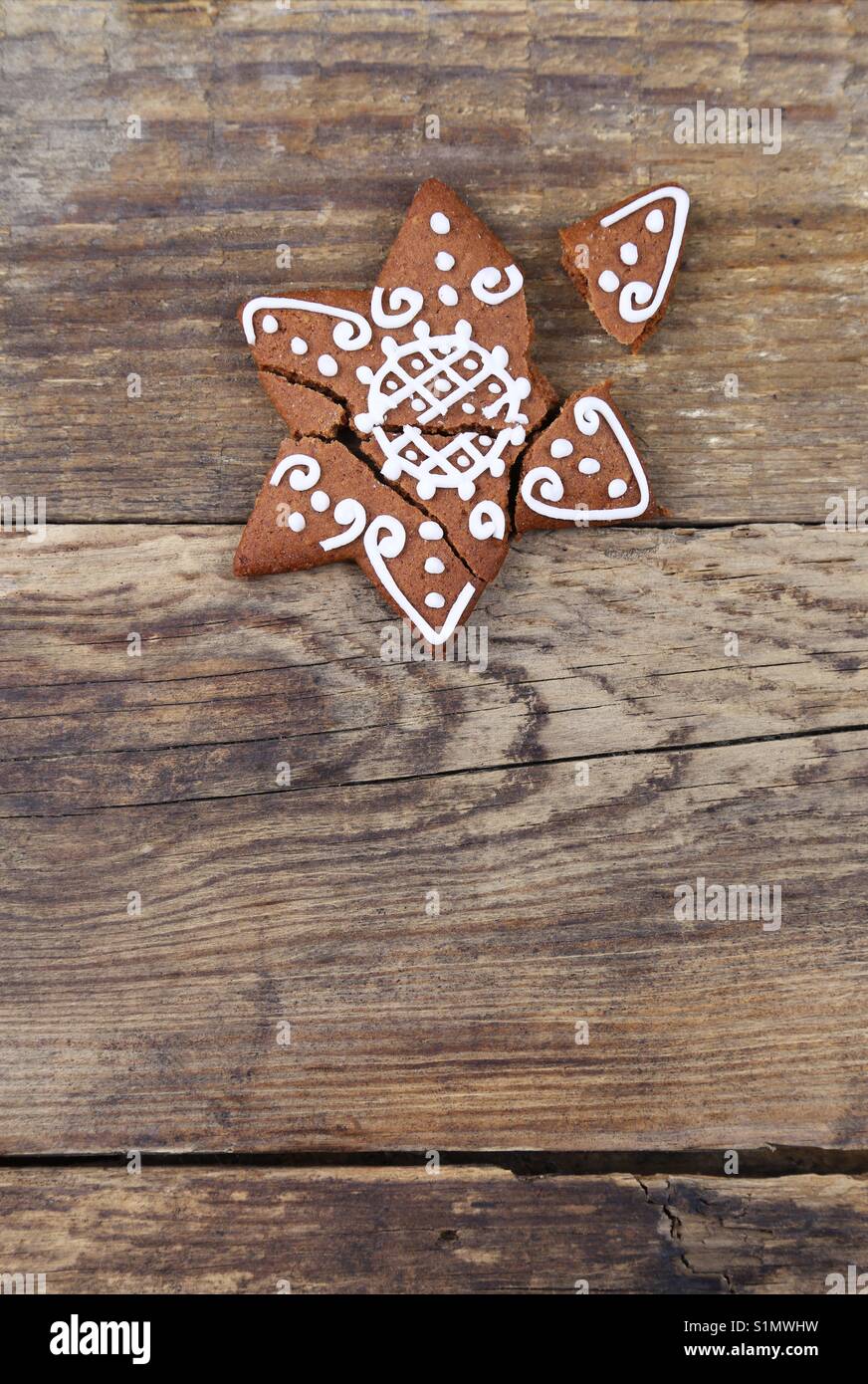Hausgemachte Lebkuchen Weihnachten Cookie Stockfoto
