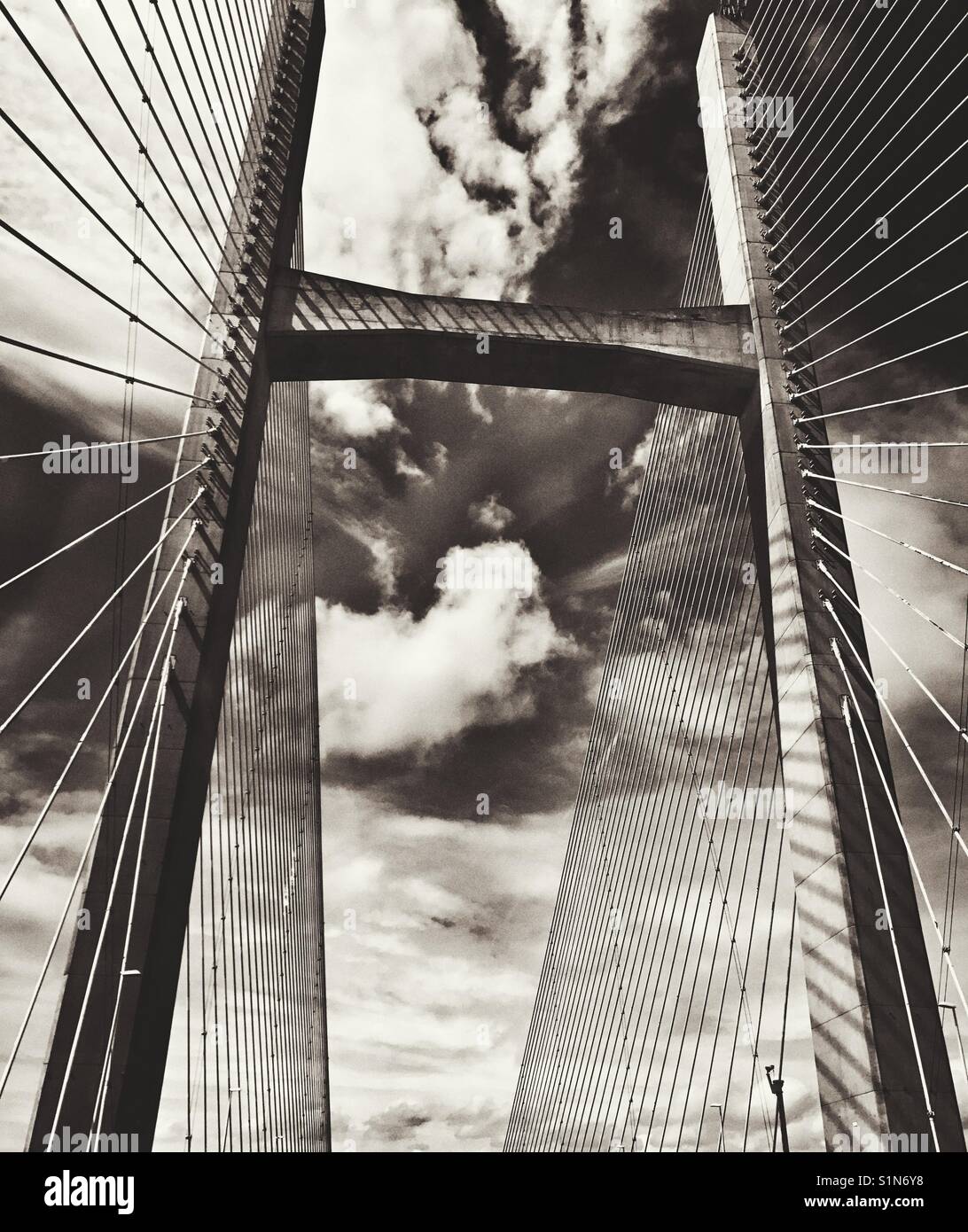 Die Severn Bridge Stockfoto