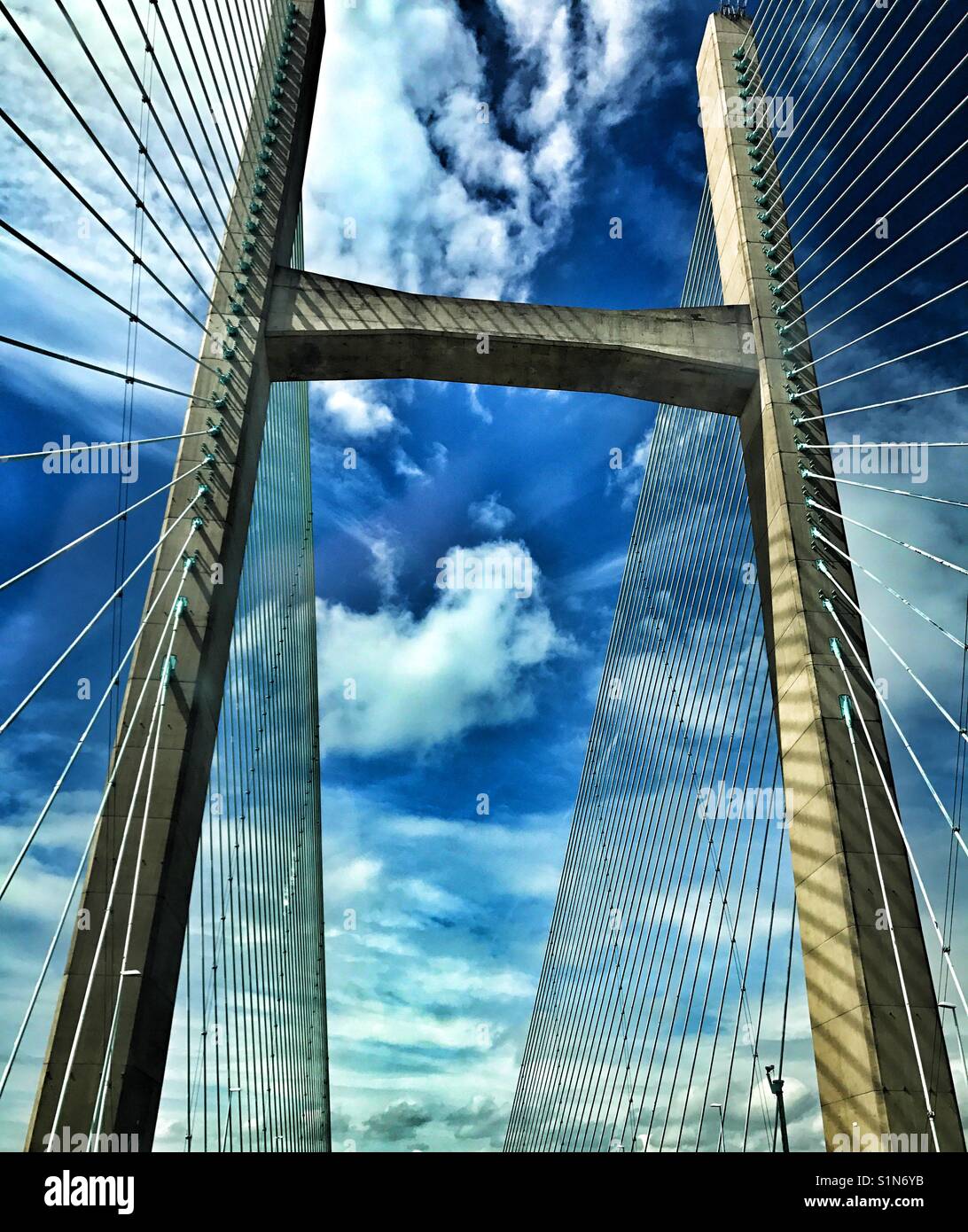 Die Severn Bridge Stockfoto