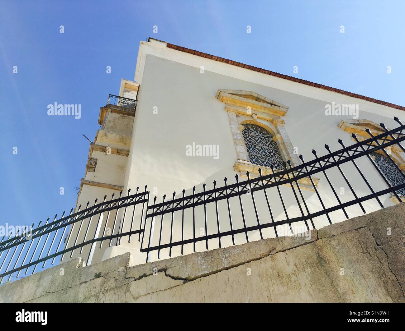 Kirche Panayia Theotokos in Ntomata auf Kefalonia Insel im Ionischen Meer in Griechenland - Smartphone-aufgenommenes Stockfoto